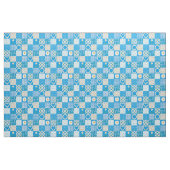 Hübscher blauer Pseudo-Patchwork-Gänseblümchen-Ket Stoff (Fat Quarter (45,7 x 55,9 cm))