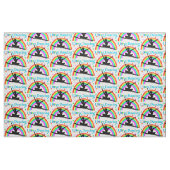 HÜBSCHER BLAUER RAINBOW I LIEBE TANZEN FABRIK STOFF (Fat Quarter (45,7 x 55,9 cm))