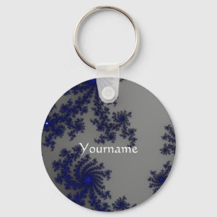 Hübscher blauer Schlüsselanhänger mit yourname