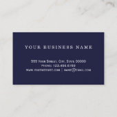 Hübscher blauer und aquamariner Achat Geode Stein Visitenkarte (Rückseite)