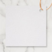 Hübscher Blauer und Gelber Bird auf einem Zweigbil Geschenkanhänger (Rückseite)