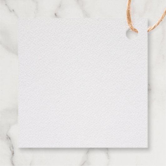 Hübscher Blauer und Gelber Bird auf einem Zweigbil Geschenkanhänger (Rückseite)