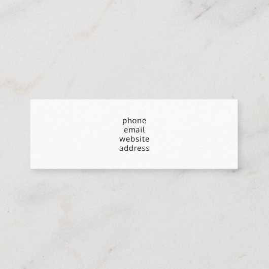 Hübscher Blauer und Gelber Bird auf einem Zweigbil Mini Visitenkarte (Rückseite)