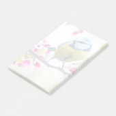 Hübscher Blauer und Gelber Bird auf einem Zweigbil Post-it Klebezettel (angewinkelt)