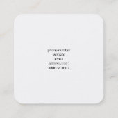 Hübscher Blauer und Gelber Bird auf einem Zweigbil Quadratische Visitenkarte (Rückseite)