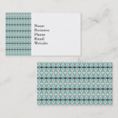 Hübscher blaues Grau-Azteke-spinnende Visitenkarte (Vorne/Hinten)