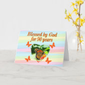 HÜBSCHER BLESSEL MIT GOTT-GEBURTSKARTE KARTE (Gelbe Blume)