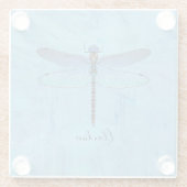 Hübscher Blue Dragonfly Drink Bier Untersetzer (Rückseite)