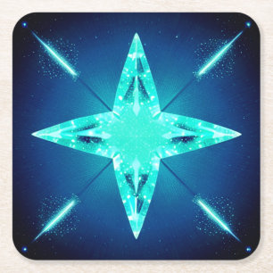 Hübscher Blue Star Paper Untersetzer