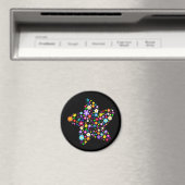 Hübscher Blume Star Magnet (In Situ (Geschirrspüler))