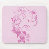 Hübscher Blumen-Entwurf Mousepad (Vorne)