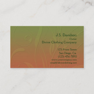 Hübscher Blumenblatt-Entwurf Visitenkarte