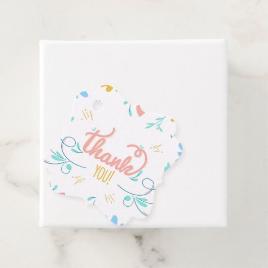 Hübscher Blumendanke Geschenkanhänger (Beispiel)