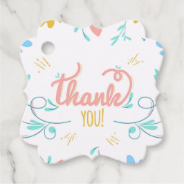 Hübscher Blumendanke Geschenkanhänger