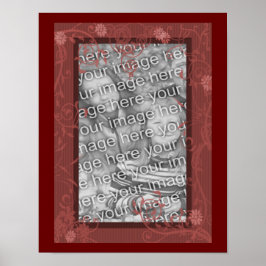 Hübscher Blumendesign-Rahmen gestalten Ihr eigenes Poster