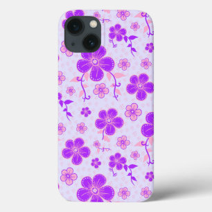 Hübscher Blumendruck Lila und rosa am Lavendel Case-Mate iPhone Hülle