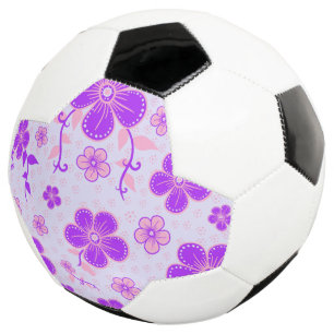 Hübscher Blumendruck Lila und rosa am Lavendel Fußball