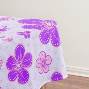 Hübscher Blumendruck Lila und rosa am Lavendel Tischdecke