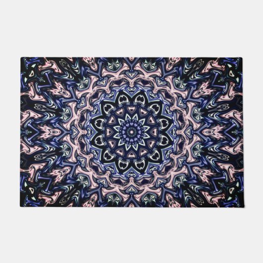 Hübscher Blumeneintrag "MANDELA" Blume LUE Willkom Fußmatte (Vorderseite)