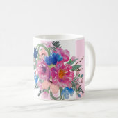 Hübscher Blumenentwurf Kaffeetasse (VorderseiteRechts)