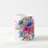 Hübscher Blumenentwurf Kaffeetasse (Mittel)