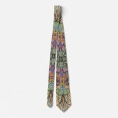 Hübscher Blumengarten Aquarellmalerei Krawatte (Rückseite)