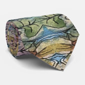 Hübscher Blumengarten Aquarellmalerei Krawatte (Gerollt)