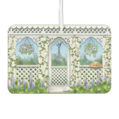 Hübscher Blumengarten Gazebo Design Autolufterfrischer (Vorderseite)