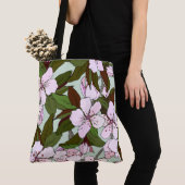 Hübscher Blumengarten Grüne Grosse Einkaufsmöglich Tasche (Von Nahem)