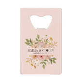 Hübscher Blumengarten Hochzeitsvorzug Geldbeutel Flaschenöffner (Vorderseite)