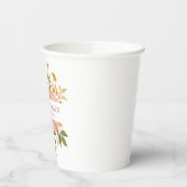 Hübscher Blumengarten Pappbecher (Links)