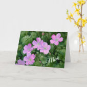 Hübscher Blumengarten Rosa Müttertag Karte (Gelbe Blume)