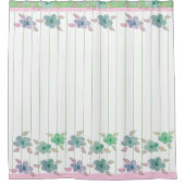 Hübscher Blumengartendesigner Duschvorhang (Vorderseite)