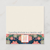 Hübscher Blumenglaube an Wunder Kindness-Karten Quadratische Visitenkarte (Rückseite)