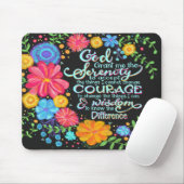 Hübscher Blumengottesdienst mir Gelassenheit Inspi Mousepad (Mit Mouse)