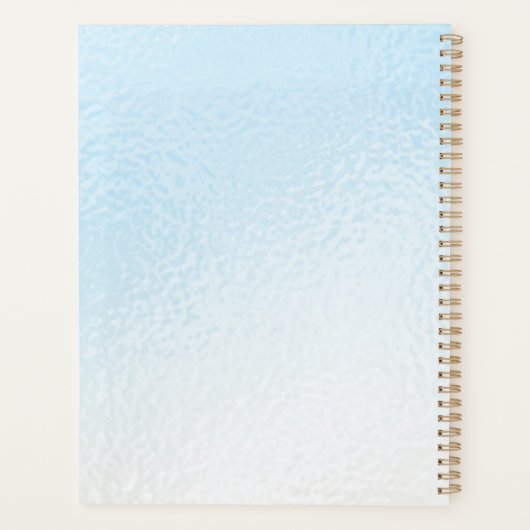 Hübscher Blumengrenzname Personalisierter Tag Planer (Rückseite)