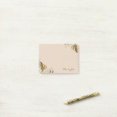 Hübscher Blumenkarton Personalisiert Post-it Klebezettel (Auf Schreibtisch)