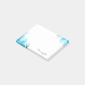 Hübscher Blumenkarton Personalisiert Post-it Klebezettel (angewinkelt)