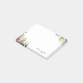Hübscher Blumenkarton Personalisiert Post-it Klebezettel (angewinkelt)