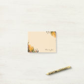 Hübscher Blumenkarton Personalisiert Post-it Klebezettel (Auf Schreibtisch)