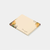 Hübscher Blumenkarton Personalisiert Post-it Klebezettel (angewinkelt)