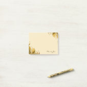 Hübscher Blumenkarton Personalisiert Post-it Klebezettel (Auf Schreibtisch)