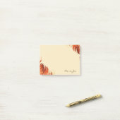 Hübscher Blumenkarton Personalisiert Post-it Klebezettel (Auf Schreibtisch)