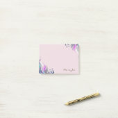 Hübscher Blumenkarton Personalisiert Post-it Klebezettel (Auf Schreibtisch)