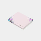 Hübscher Blumenkarton Personalisiert Post-it Klebezettel (angewinkelt)