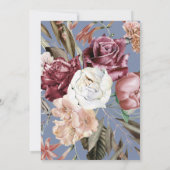 Hübscher Blumenkohl Abschluss Dusty Blue Foto Ankündigung (Rückseite)