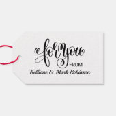 Hübscher Blumenkohl-Tag Geschenkanhänger (Rückseite Horizontal)