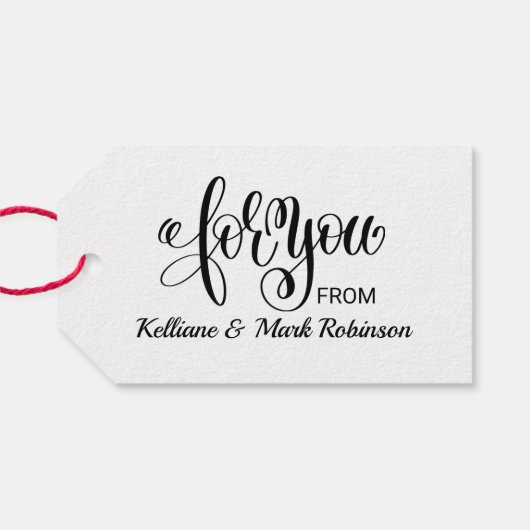 Hübscher Blumenkohl-Tag Geschenkanhänger (Rückseite Horizontal)