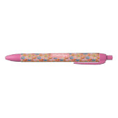 Hübscher Blumenmusterstift mit Namen Kugelschreiber (Unterseite)