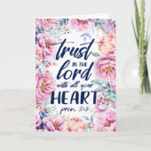 Hübscher Blumenrahmen | Scripting Verse Card Karte (Vorderseite)